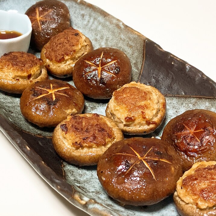 椎茸のひき肉詰め